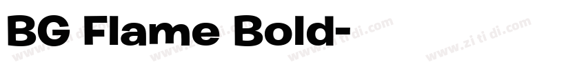 BG Flame Bold字体转换